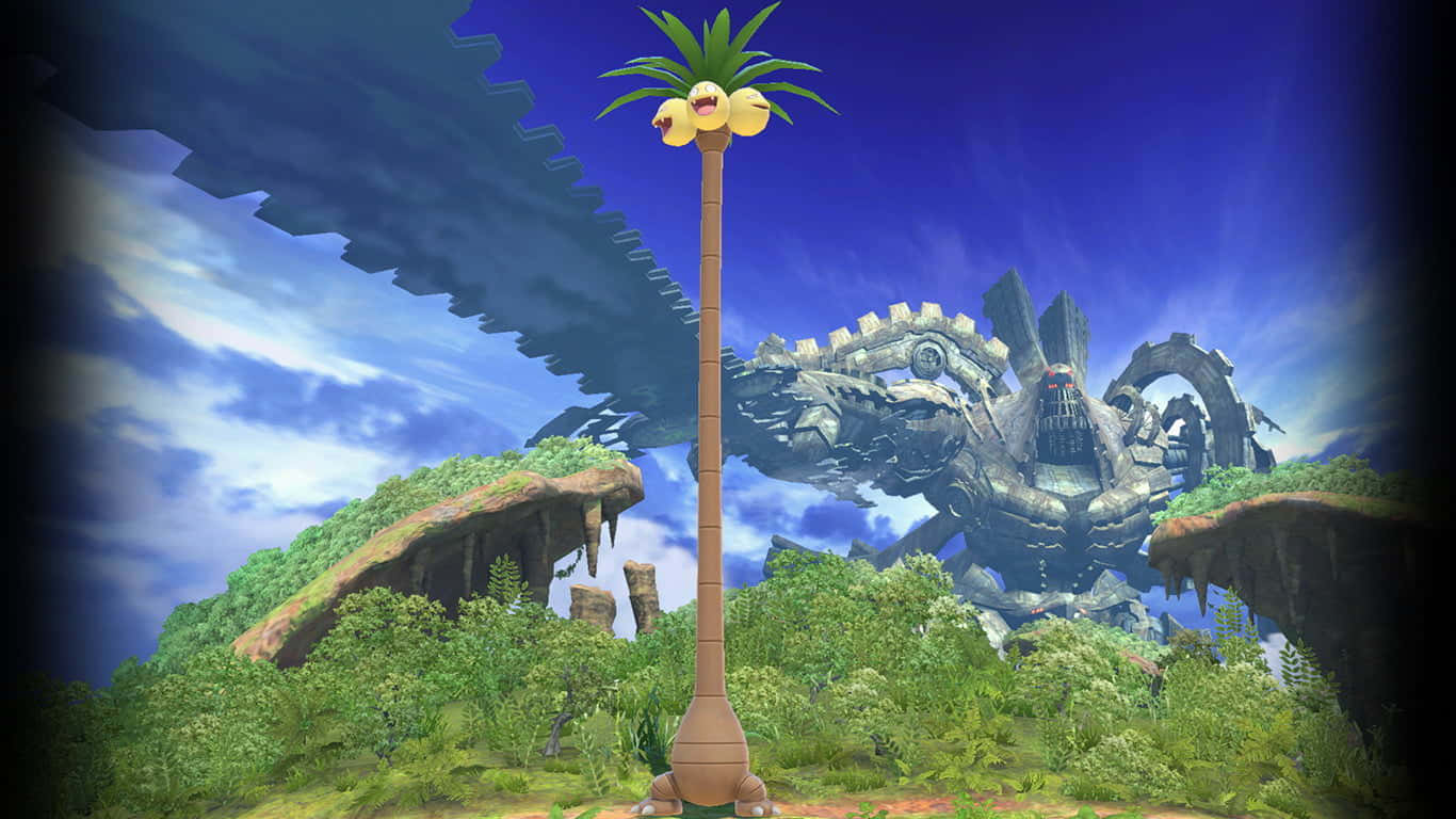 Exeggutor And Mechonis Wallpaper