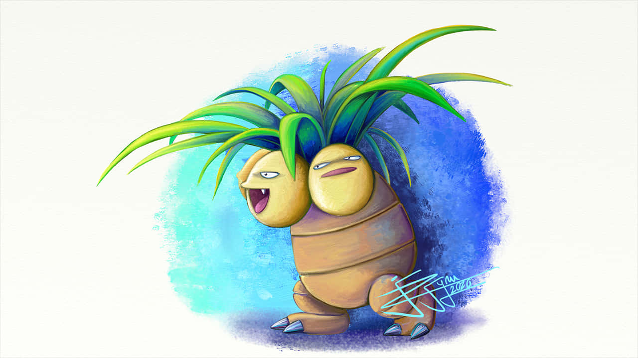 Exeggutor, The Iconic Pokémon Enjoying In Sunny Serene Jungle Wallpaper