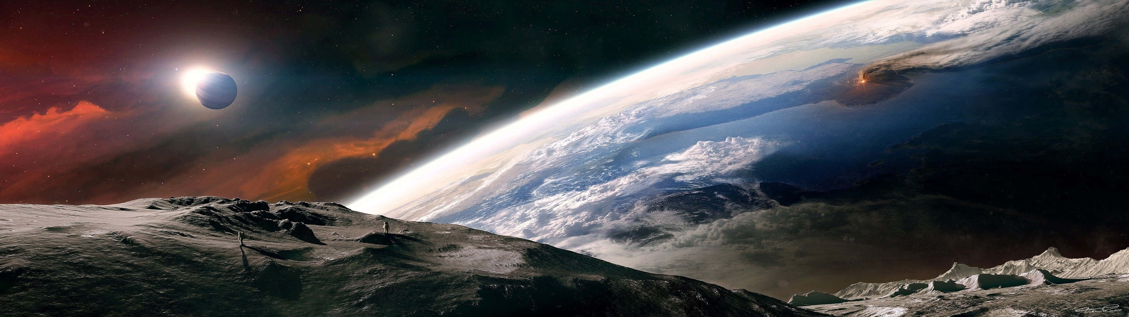 Experience The Beauty Of Space In Breathtaking Full Hd Wallpaper