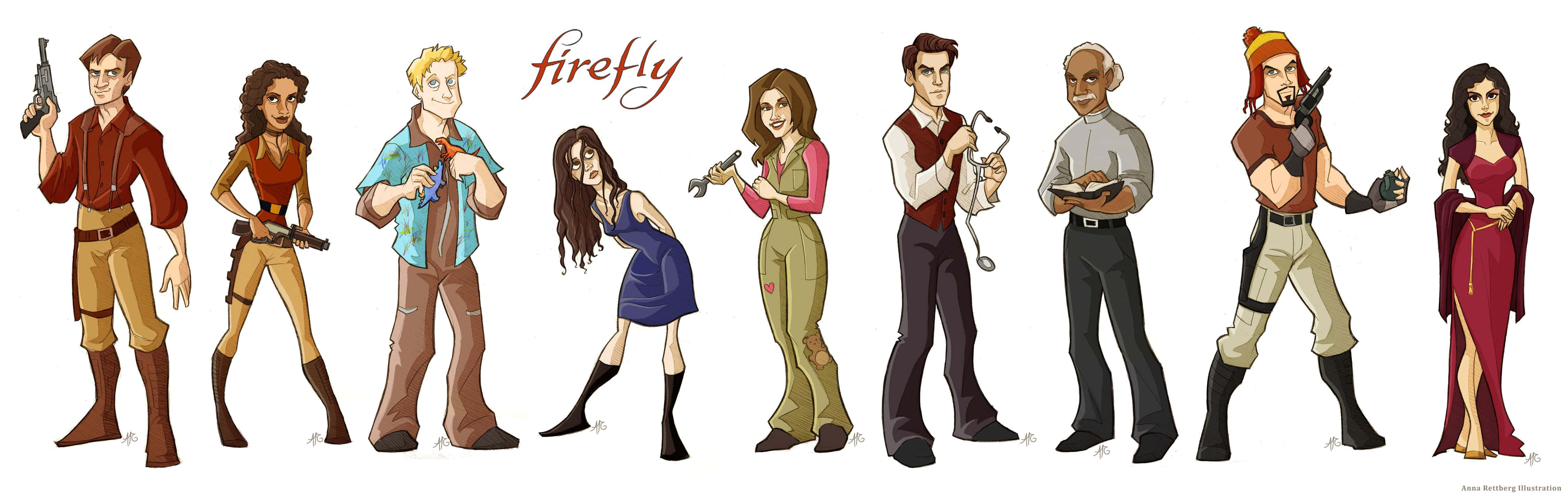 Experience The Edge Of The Final Frontier With The Serenity, And The Daring Crew Of The Firefly-class Ship. Wallpaper