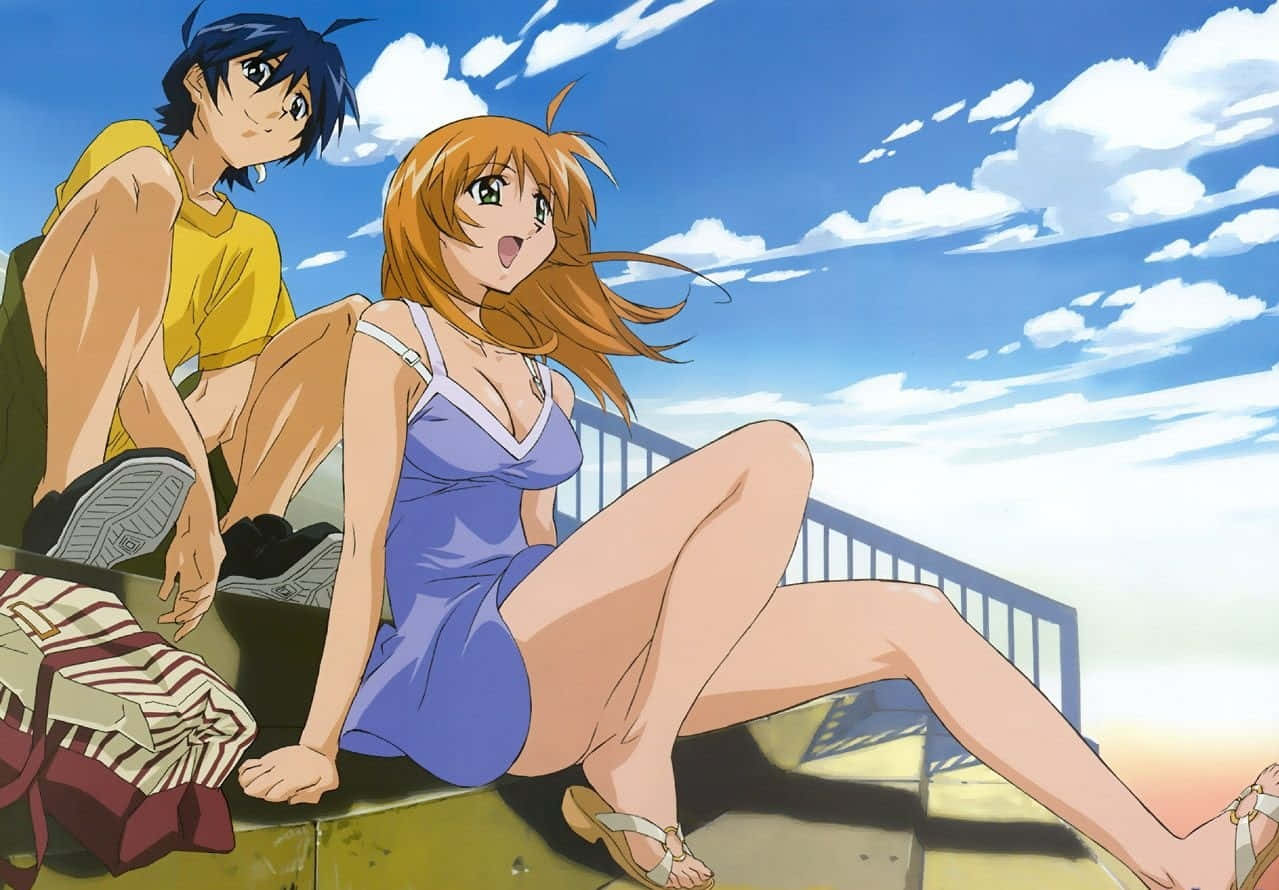 Experience The Legendary Adventures Of The Heroes Of Ikki Tousen Wallpaper