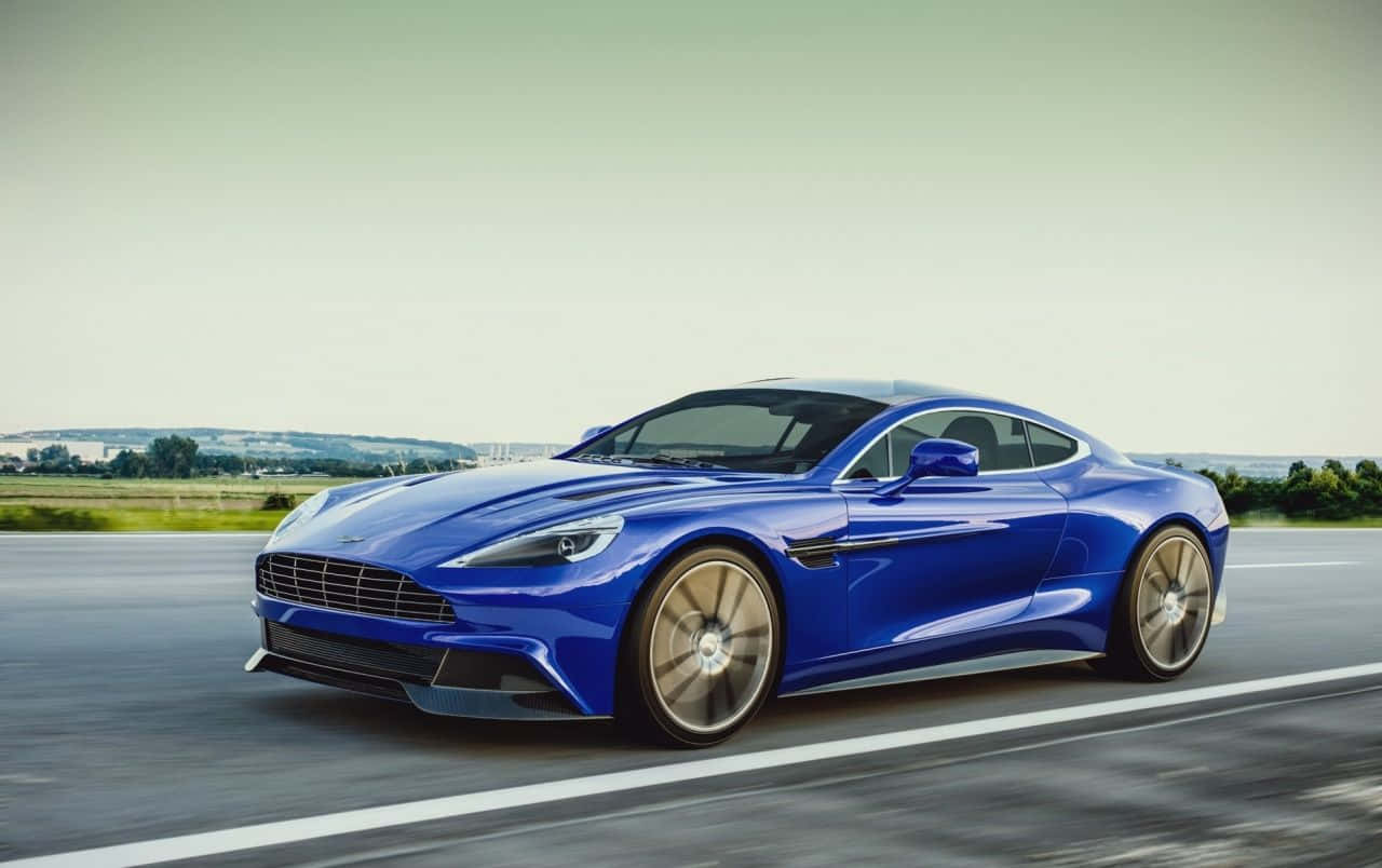 Experience The Power And Elegance Of The Aston Martin Vanquish Wallpaper