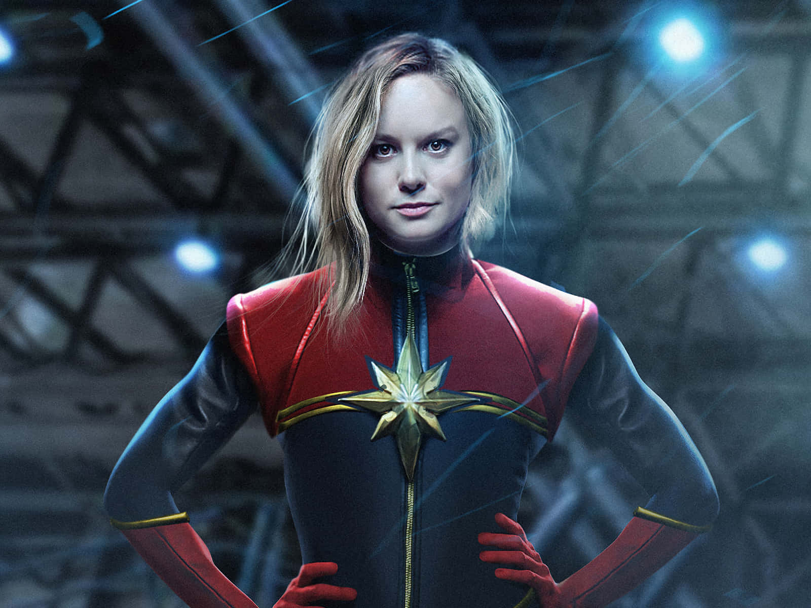 Experience The Power Of Captain Marvel Carol Danvers Wallpaper