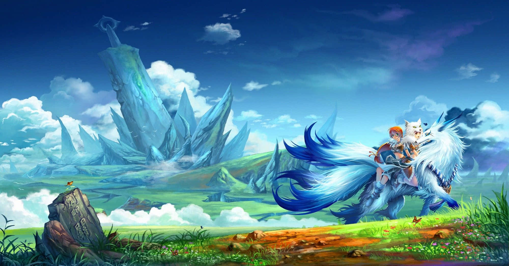 Explore A Stunning World Of Fantasy Anime Wallpaper