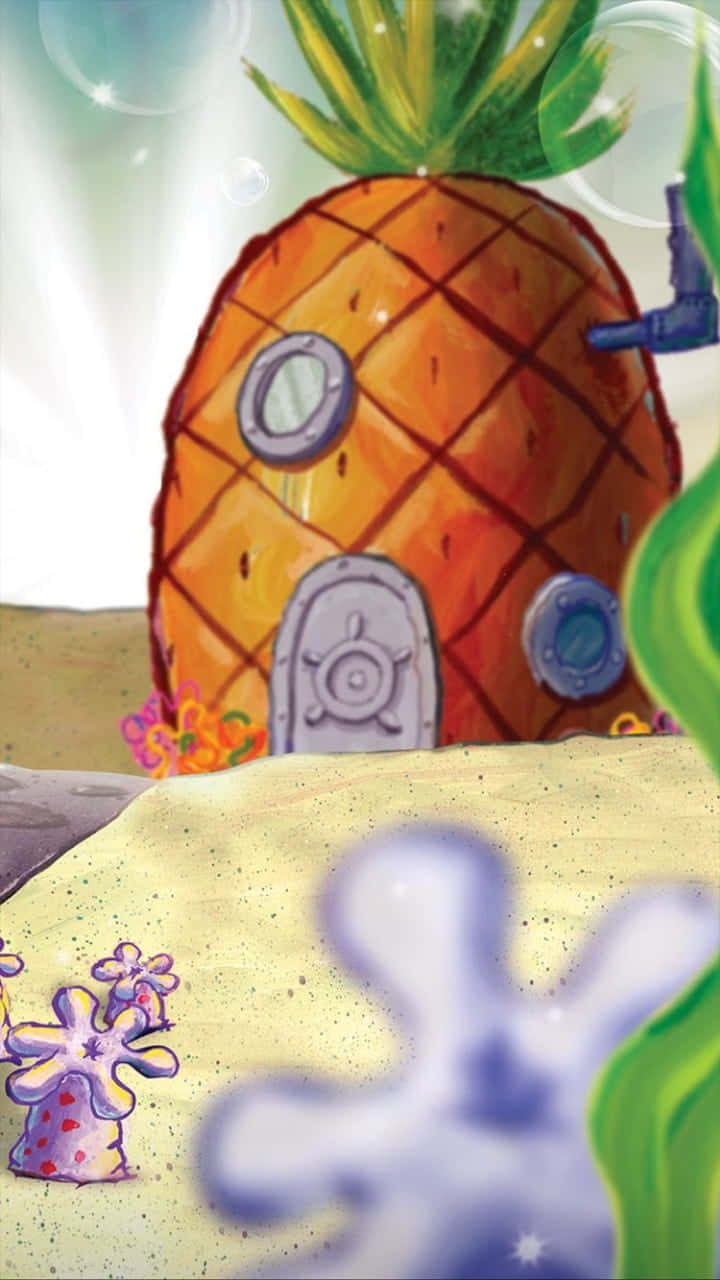 Explore Spongebob's Pineapple House In Bikini Bottom Wallpaper