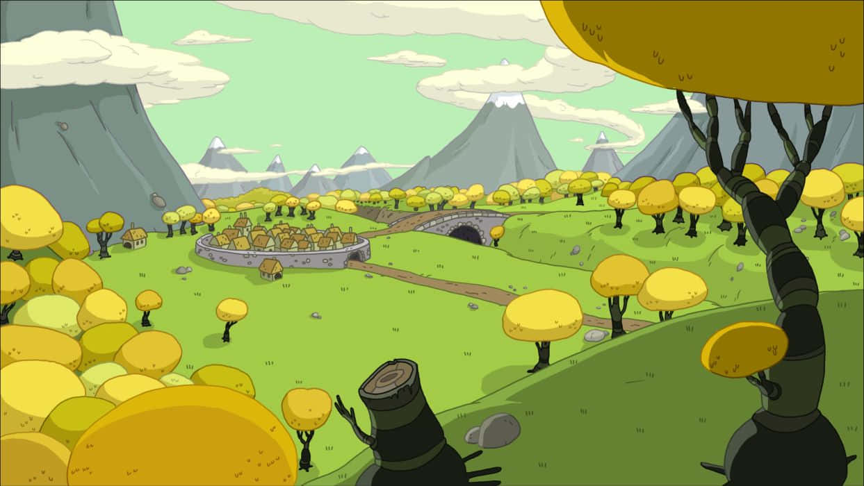 Explore The Adventure Time Landscapes Wallpaper