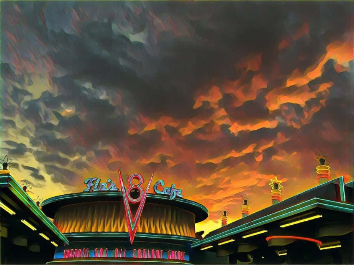 Explore The Beautiful And Vibrant Radiator Springs Wallpaper