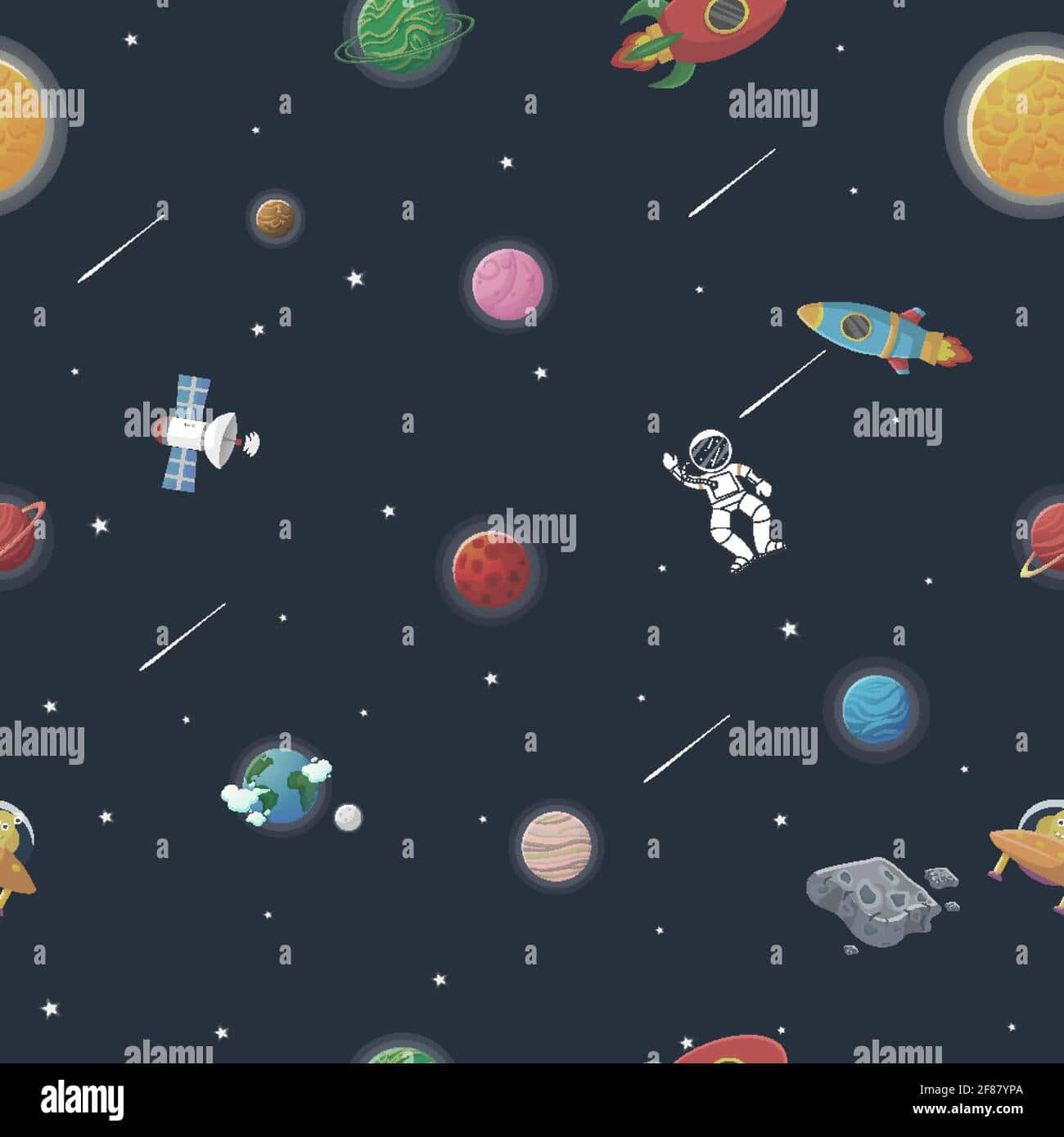 Explore The Beauty Of Space In Animated Form Wallpaper