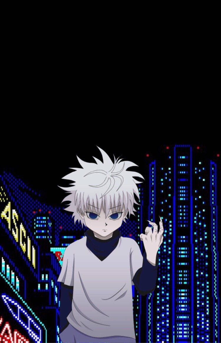 Explore The City With Killua Wallpaper