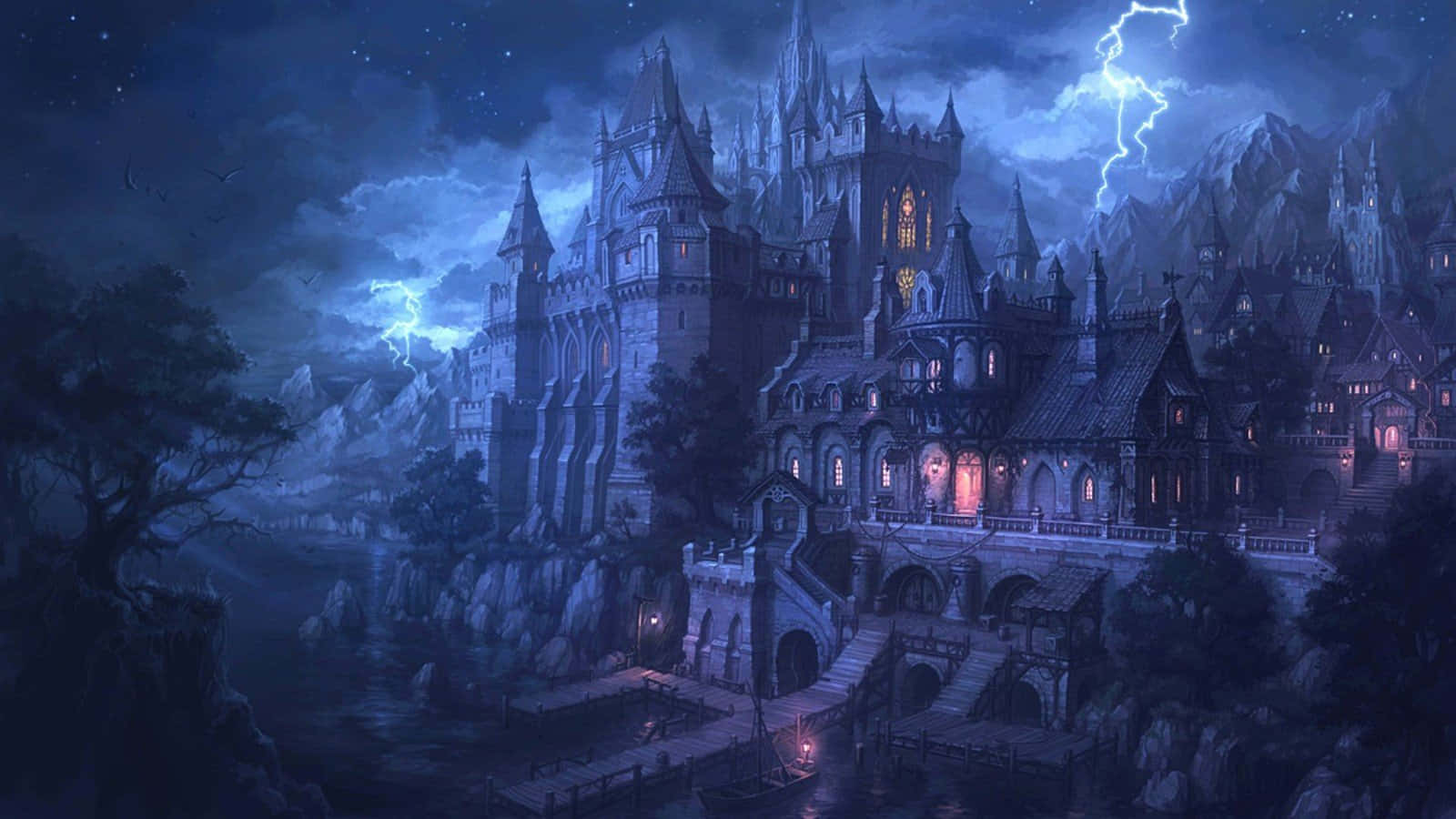 Explore The Dark Fantasy World Wallpaper