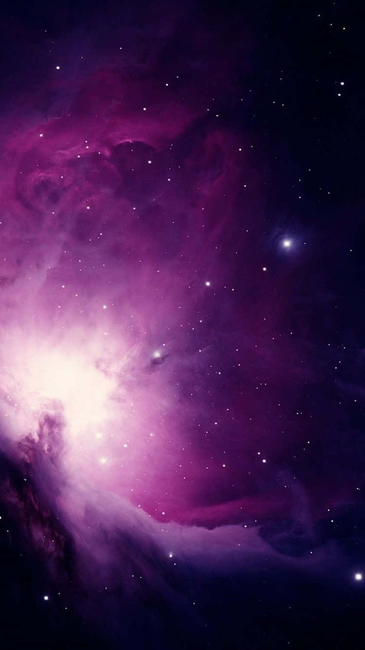 Explore The Endless Beauty Of The Night Sky With A Glimpse Of A Beautiful Galaxy Wallpaper