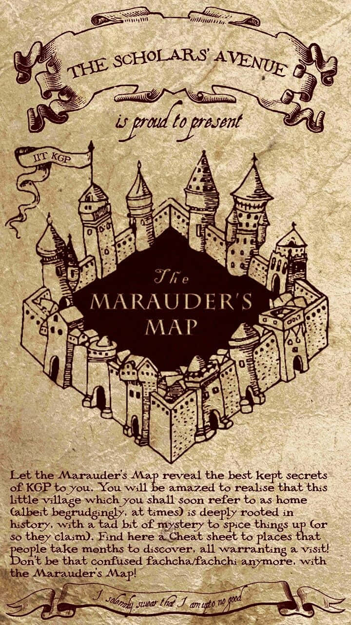 Explore The Magical World Of The Marauder's Map Wallpaper