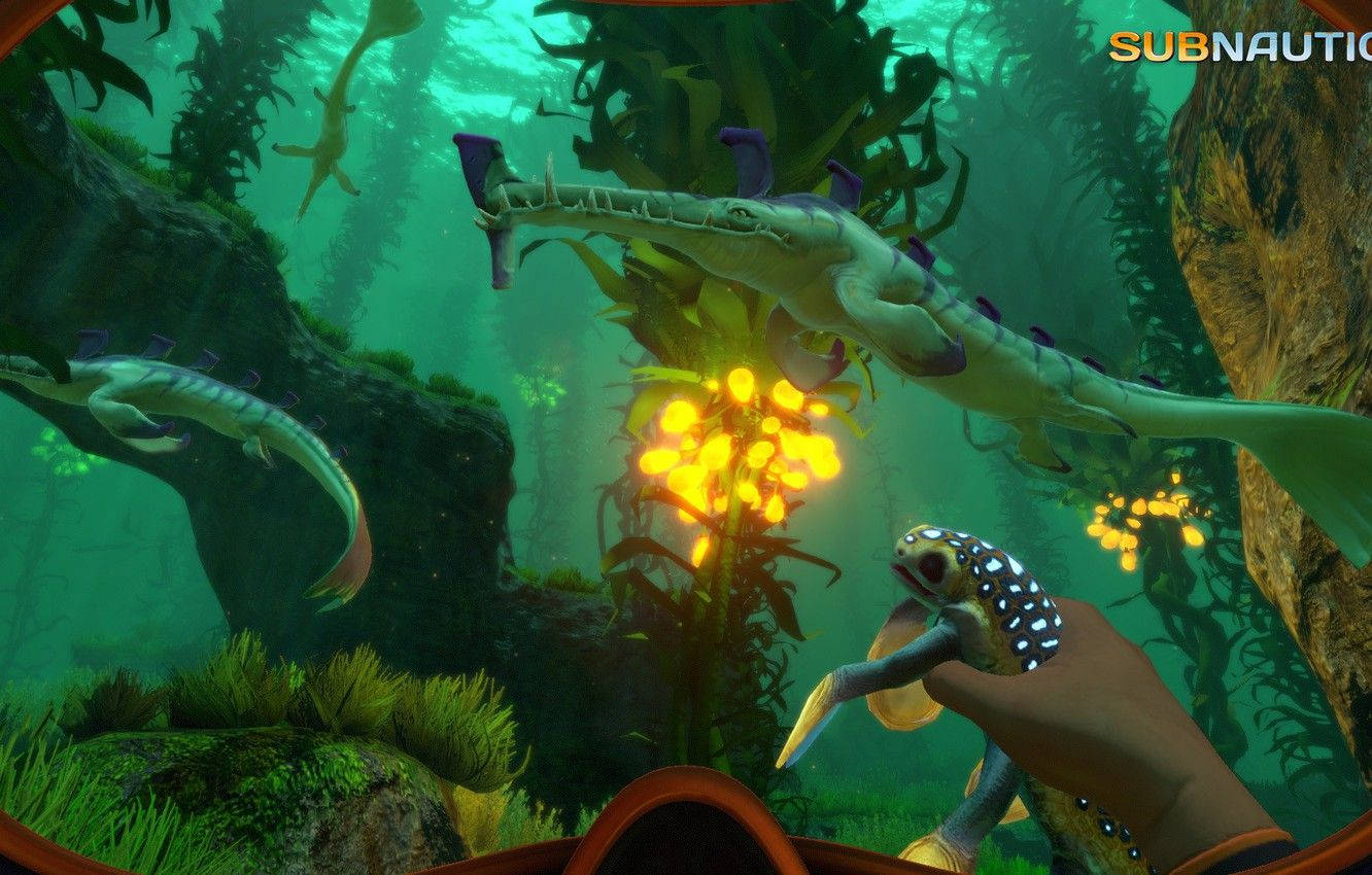 Explore The Underwater World Of Subnautica Wallpaper