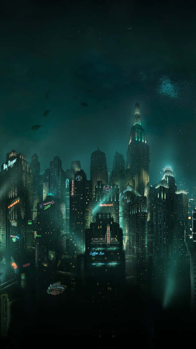 Explore The World Of Bioshock With This Incredible 4k Wallpaper For Your Iphone. Wallpaper