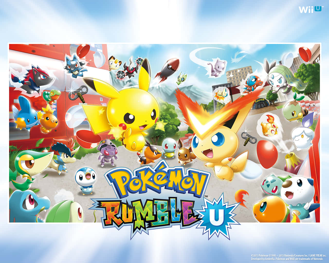 Explore The World Of Pokemon Rumble With All Your Favorite Characters. Wallpaper