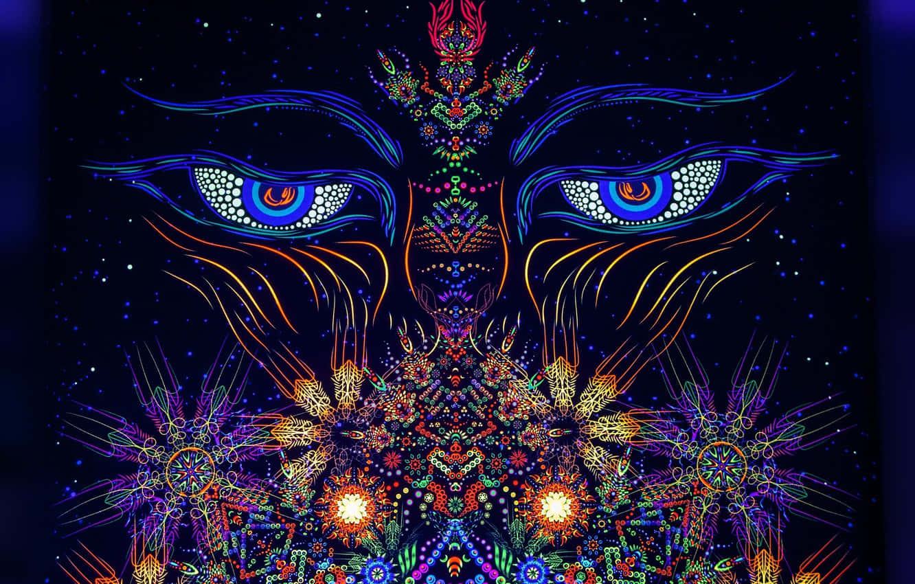 Explore Your Subconscious With This Trippy Dark Psychedelic Experience Wallpaper