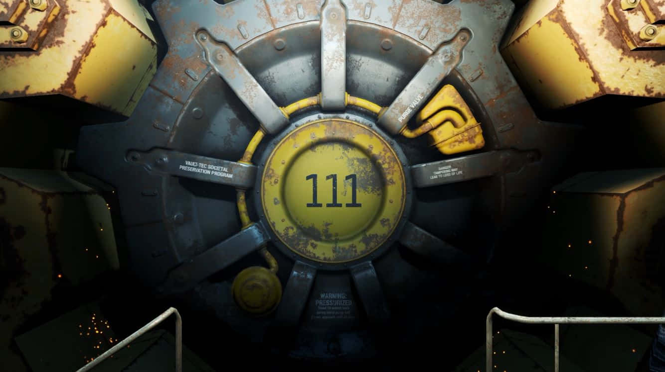 Exploring The Depths Of Vault-tec Vault In Fallout 4 Wallpaper