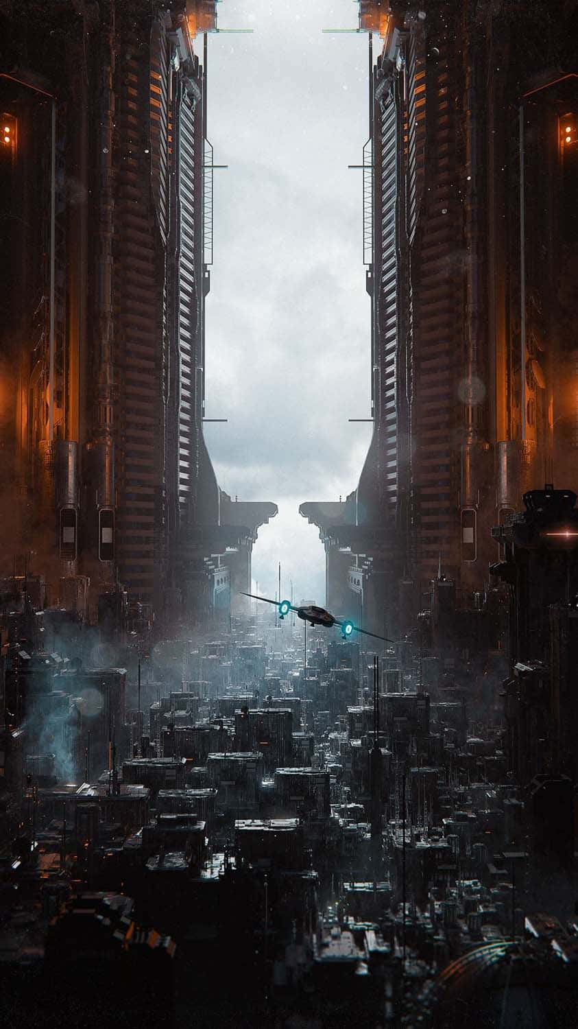 Exploring The Wonders Of A Futuristic City Wallpaper