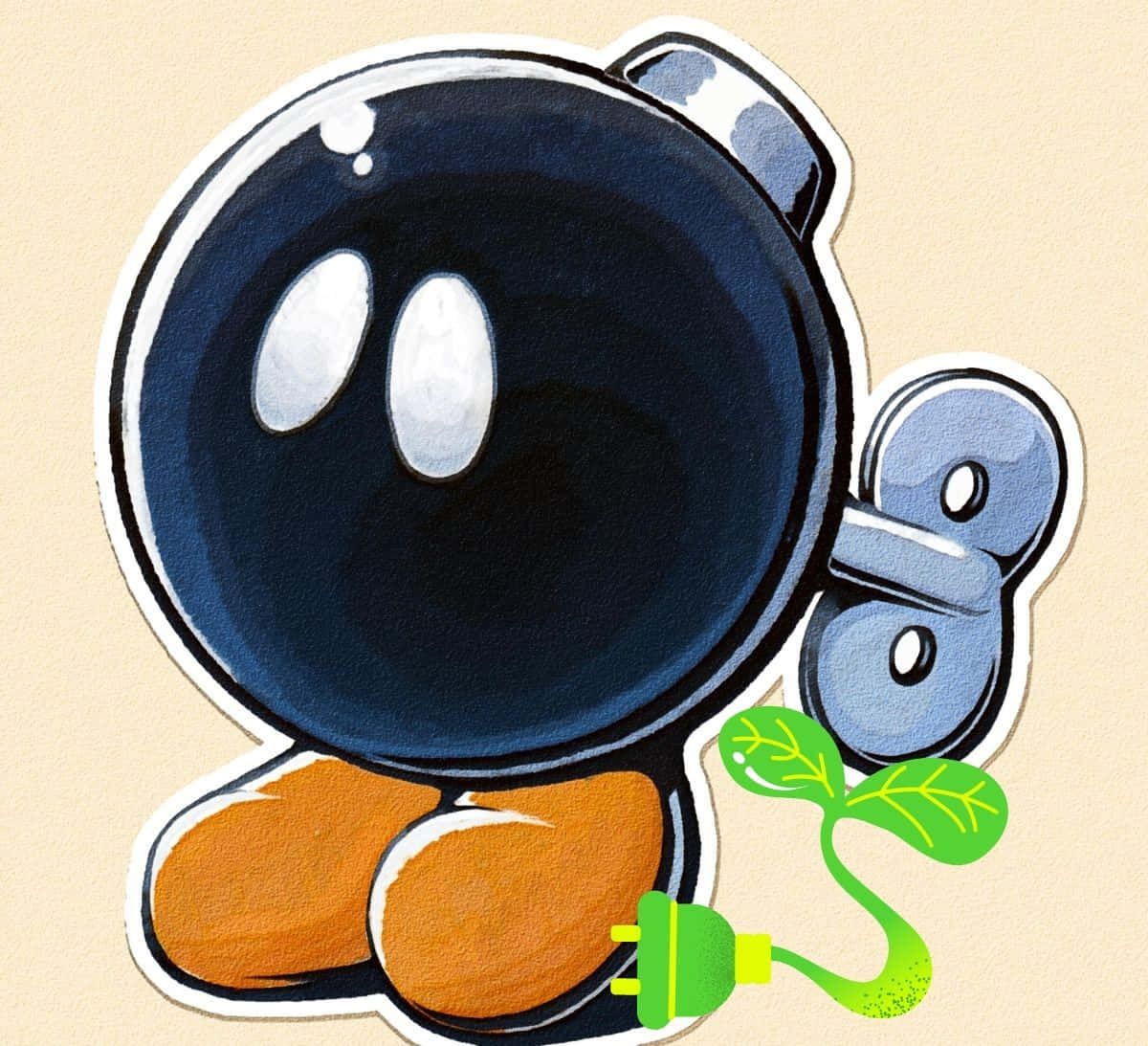 Explosive Adventure With Bob-omb Wallpaper