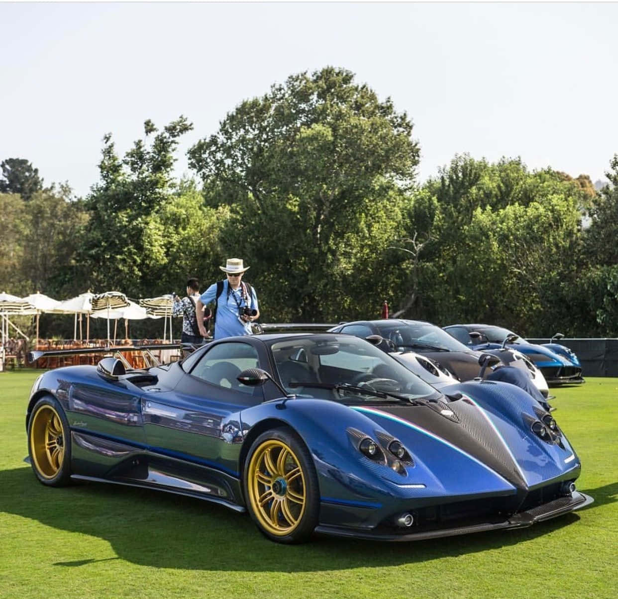 Exquisite Pagani Zonda Tricolore In Its Full Glory Wallpaper