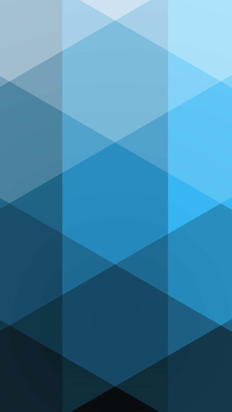 Eye-catching Blue Geometric Shapes Wallpaper