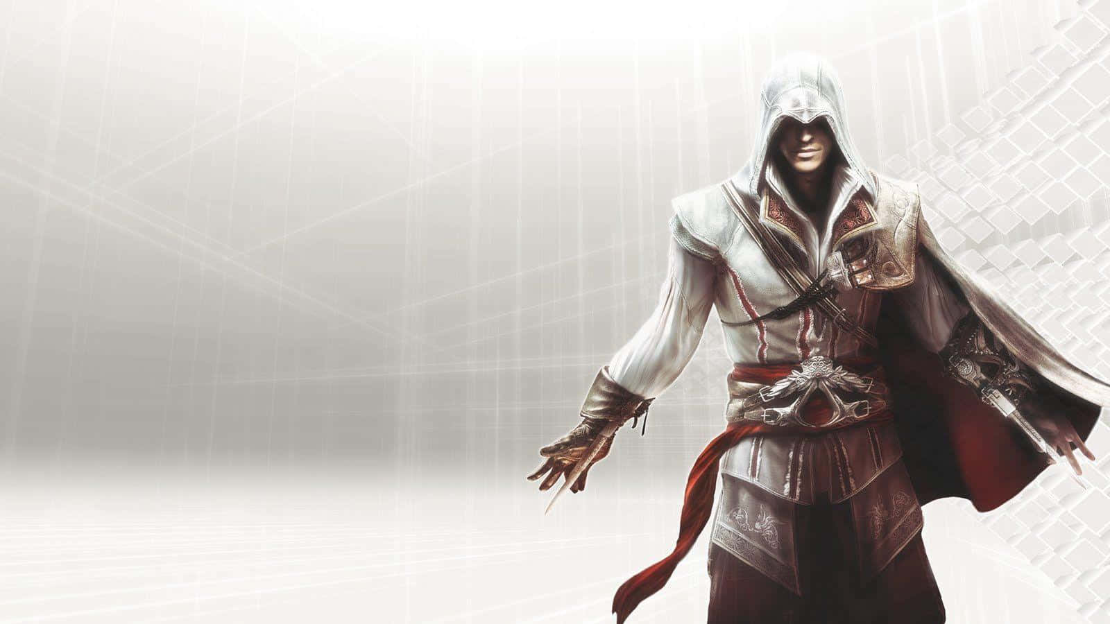 Ezio Auditore Leaps Into Action In Assassin's Creed Wallpaper