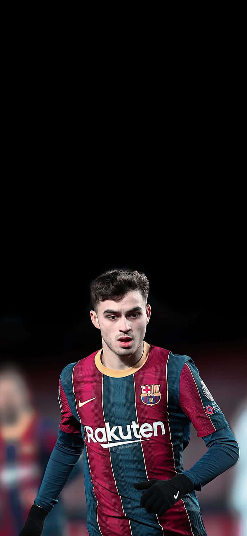 F C Barcelona Midfielder Pedri Action Shot Wallpaper