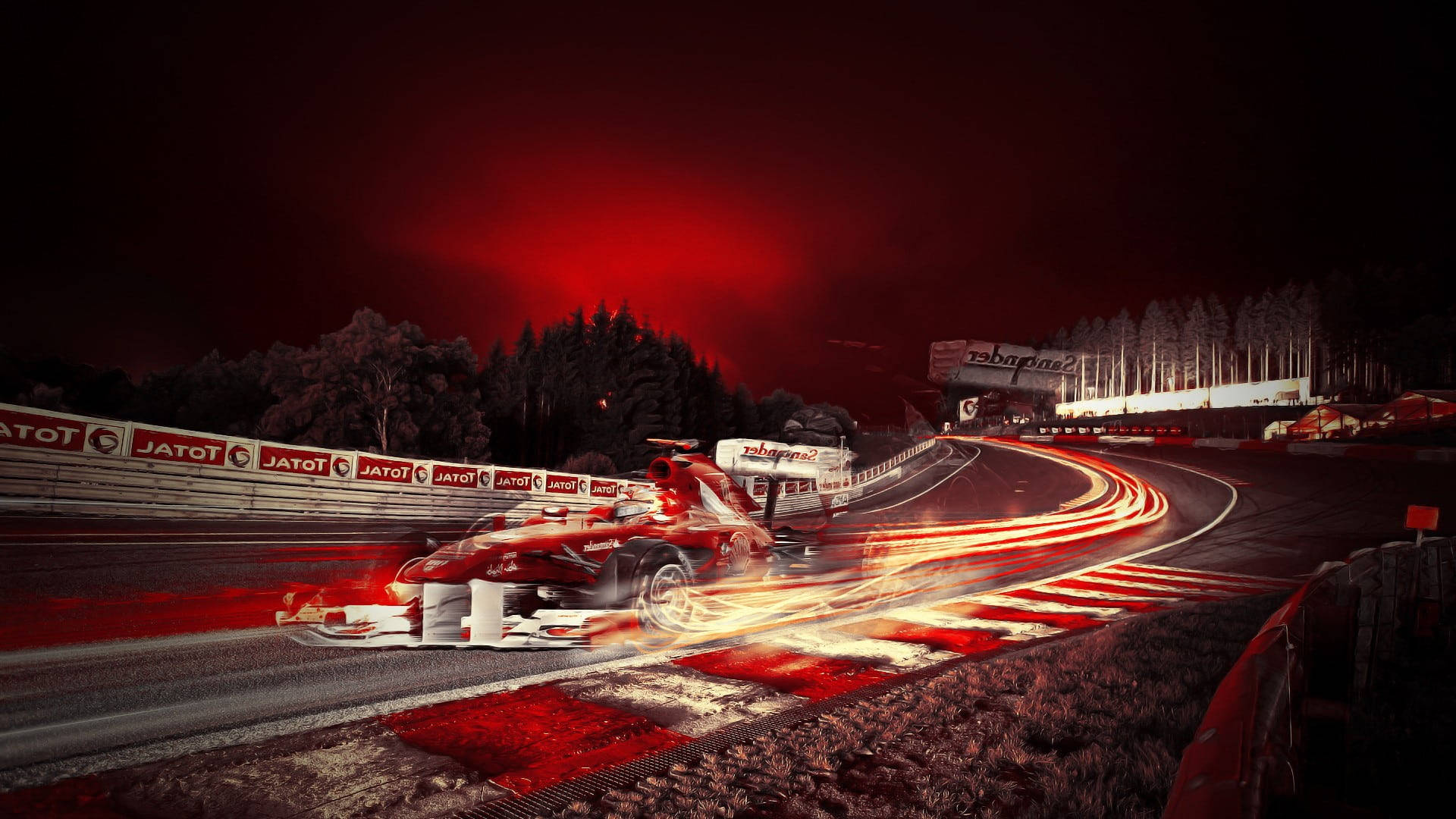 F1 Track Racing Wallpaper