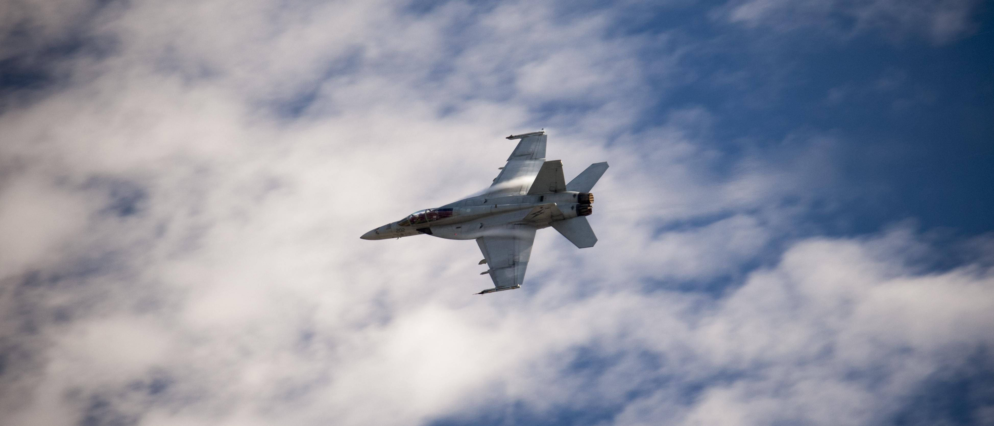 Fa-18 Hornet Soaring The Skies Wallpaper