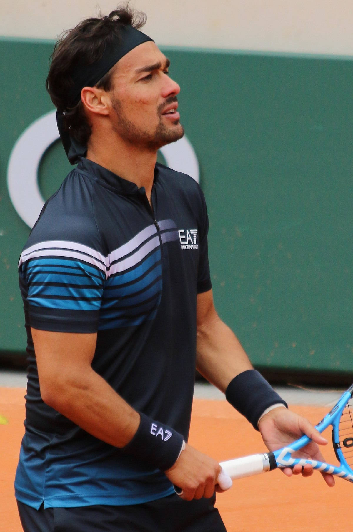 Fabio Fognini Holding His Racket Wallpaper