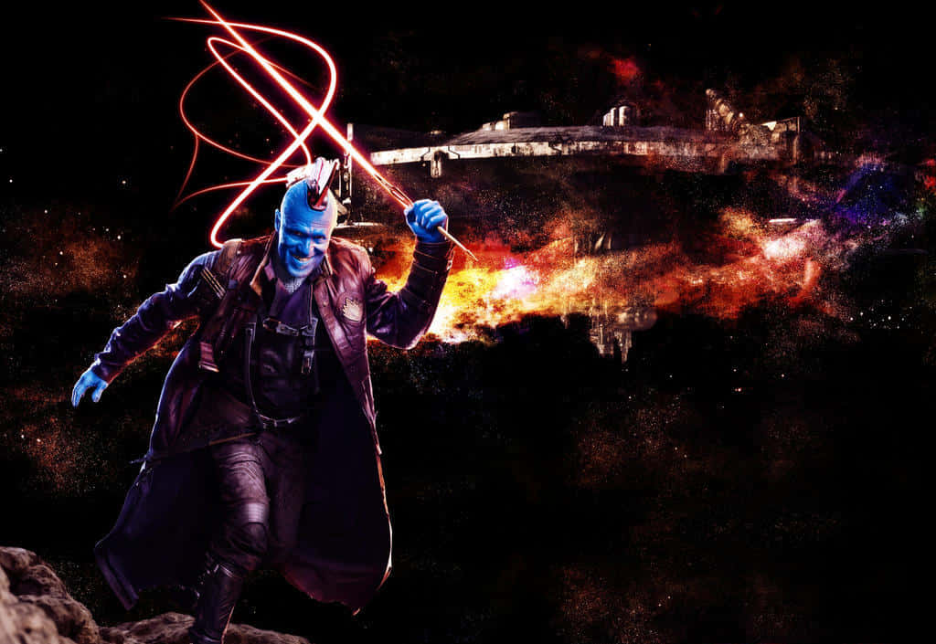 Face Of Yondu Soaring To Space Wallpaper