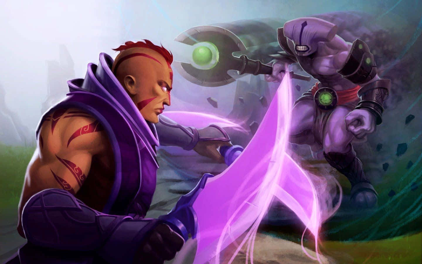 Faceless Void - A Time-bending Warrior In The Dota 2 Universe Wallpaper