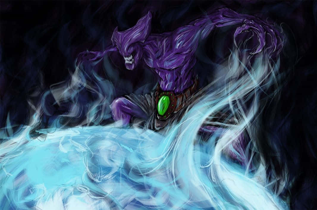 Faceless Void In Action Unleashing Chronosphere Wallpaper