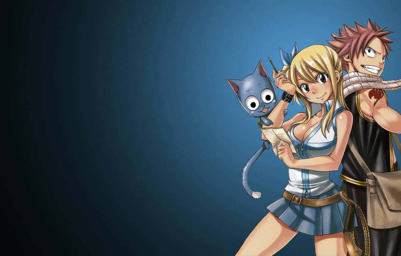 Fairy Tail Dynamic Anime Couple Wallpaper