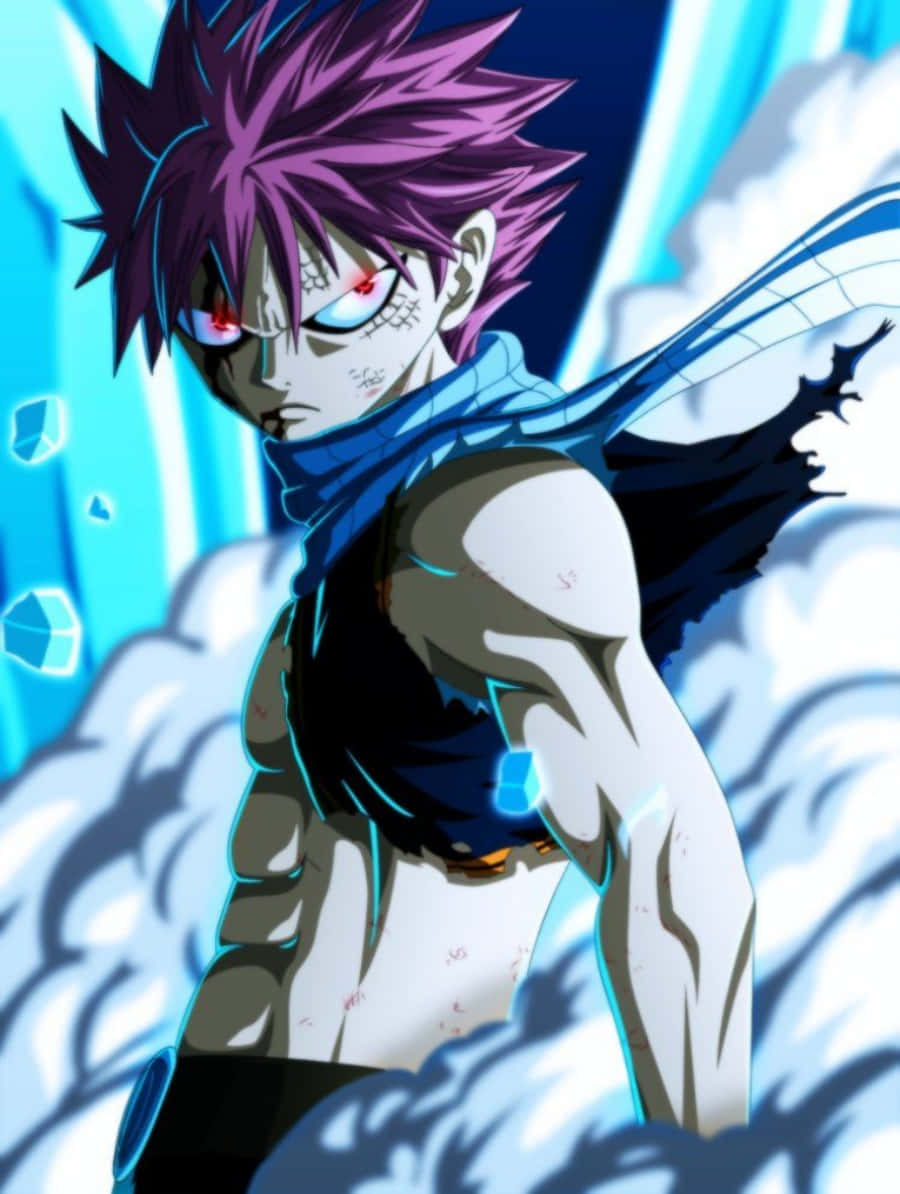 Fairy Tail Iphone Natsu Dragneel With Angry Look Wallpaper