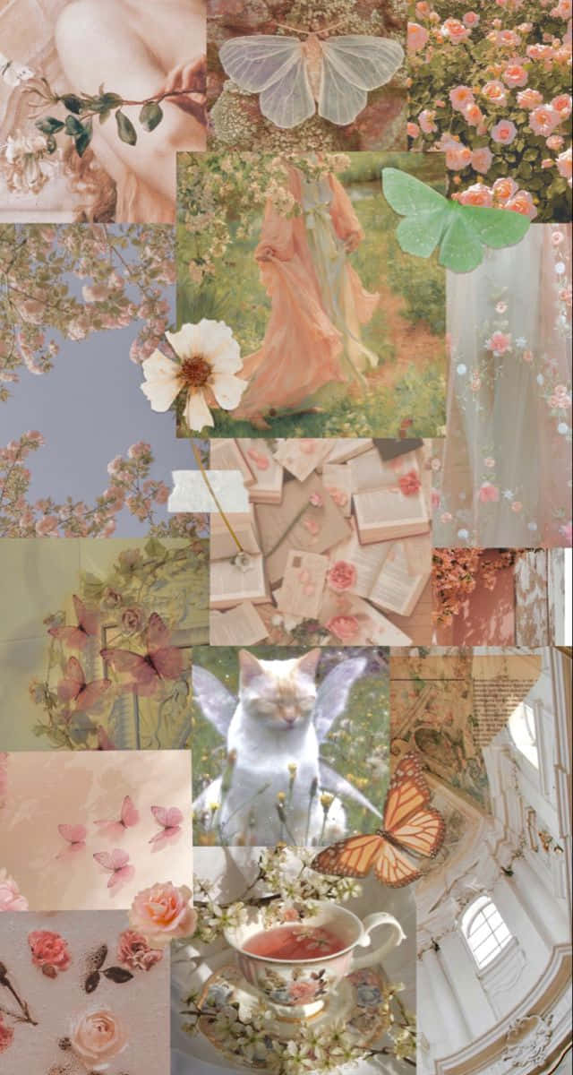 Fairycore Collage Aesthetic.jpg Wallpaper