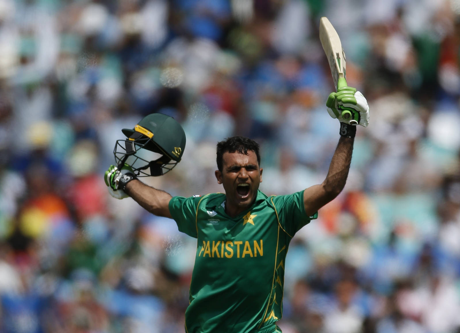 Fakhar Zaman Victorious Scream Wallpaper