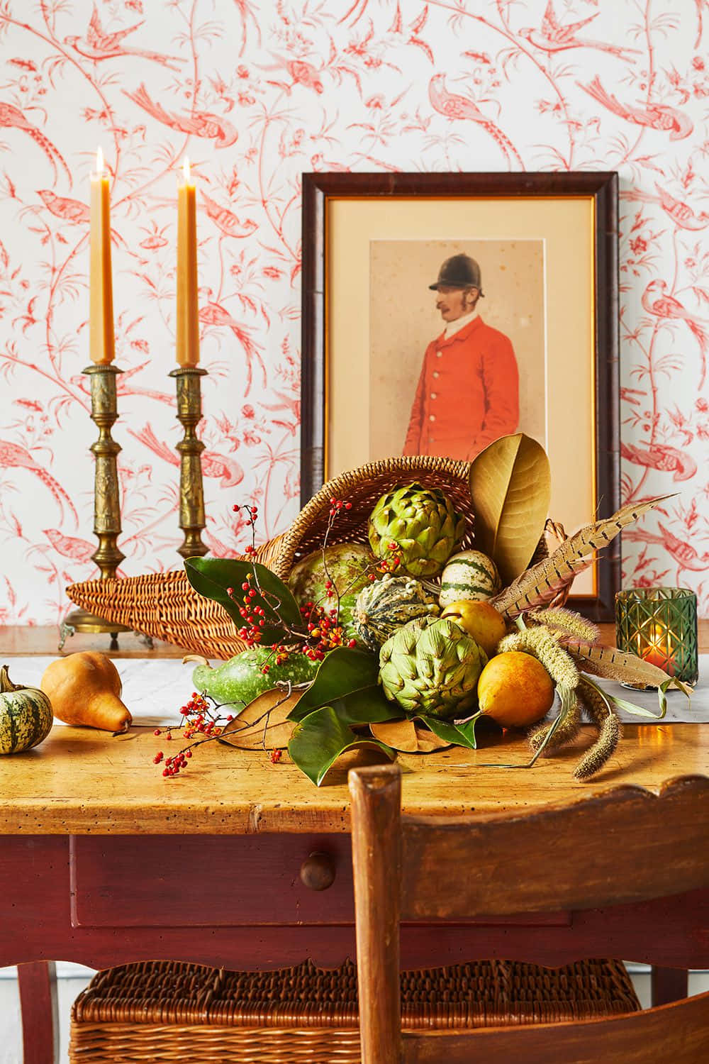 Fall Cornucopia - A Bounty Of Autumn Harvest Wallpaper