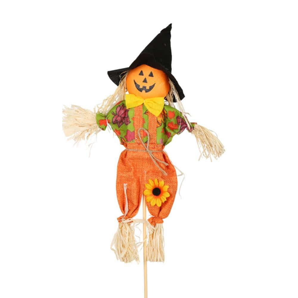 Fall Scarecrow Embracing The Season Wallpaper