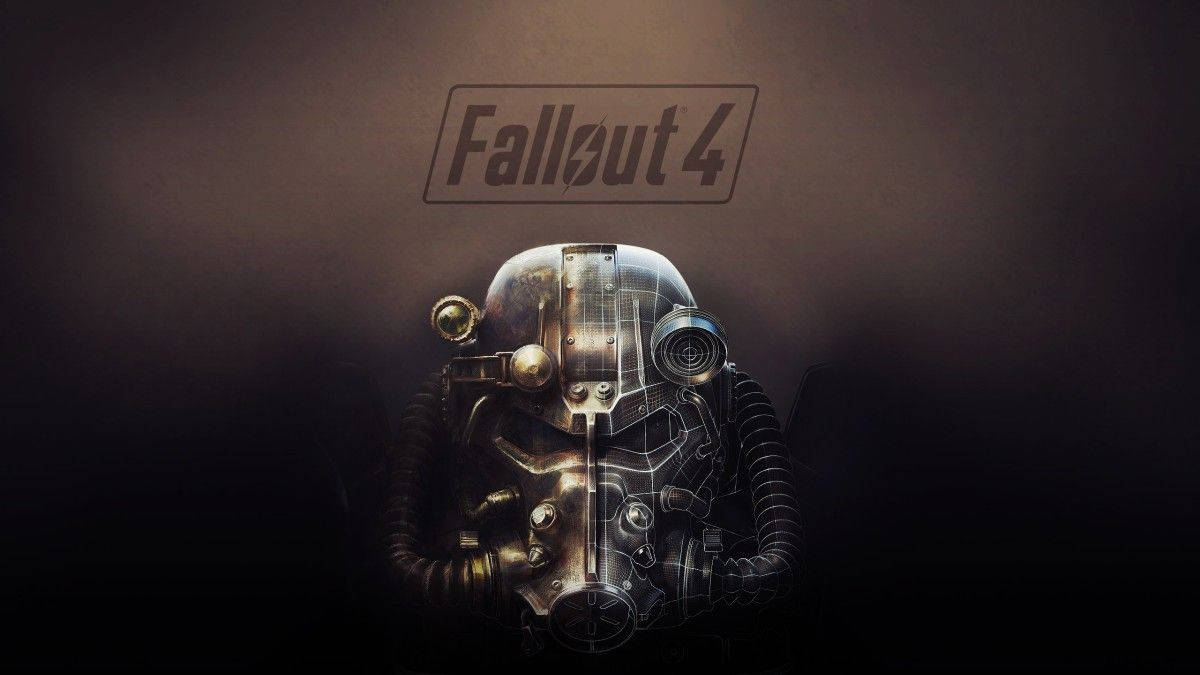 Fallout 4 Logo And Helmet Wallpaper