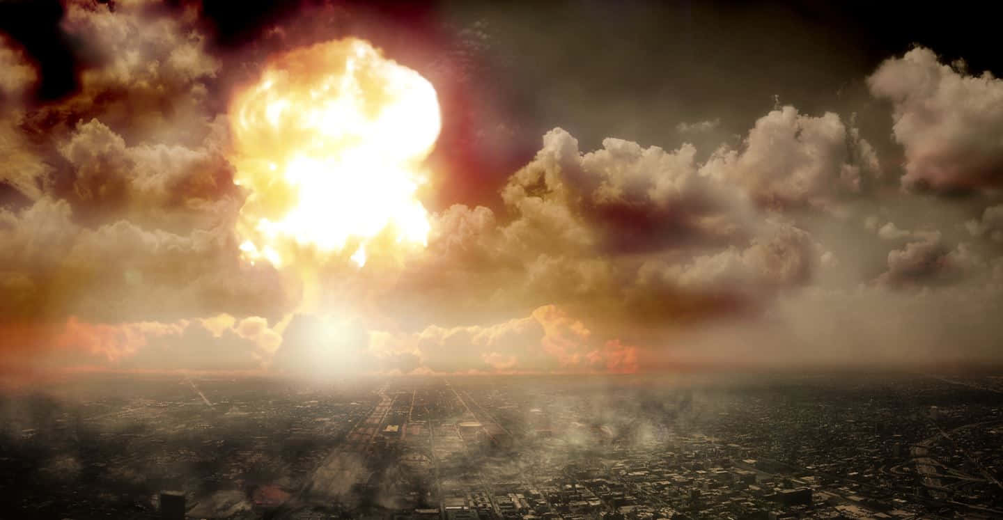 Fallout Nuke - Post-apocalyptic Explosion Scene Wallpaper