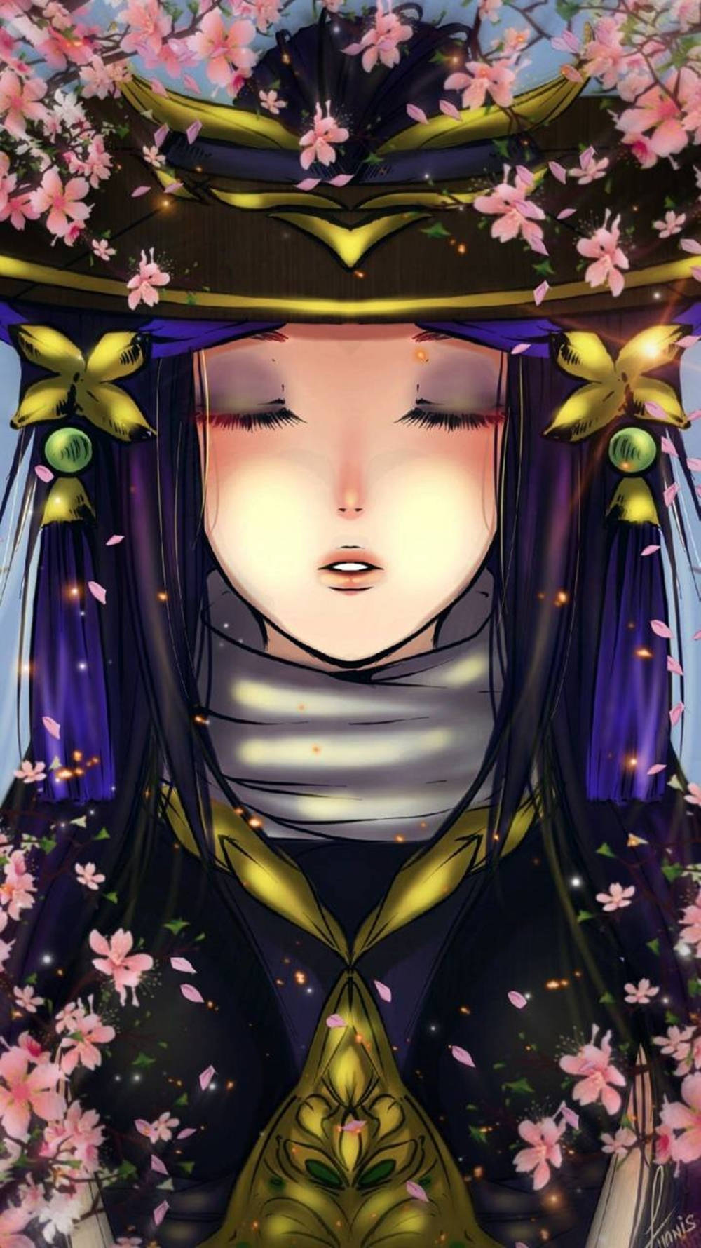 Fanny Mobile Legends Flower Art Wallpaper