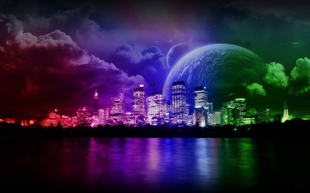 Fantasy Metropolis World Wallpaper