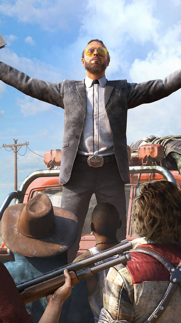 Far Cry 5 Joseph Followers Iphone Wallpaper