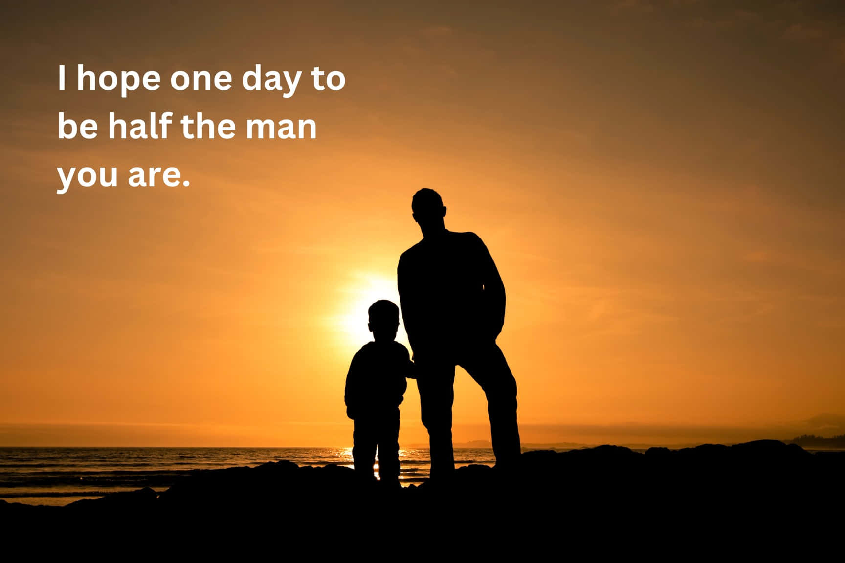 Fathers Day Inspiration Silhouette Wallpaper