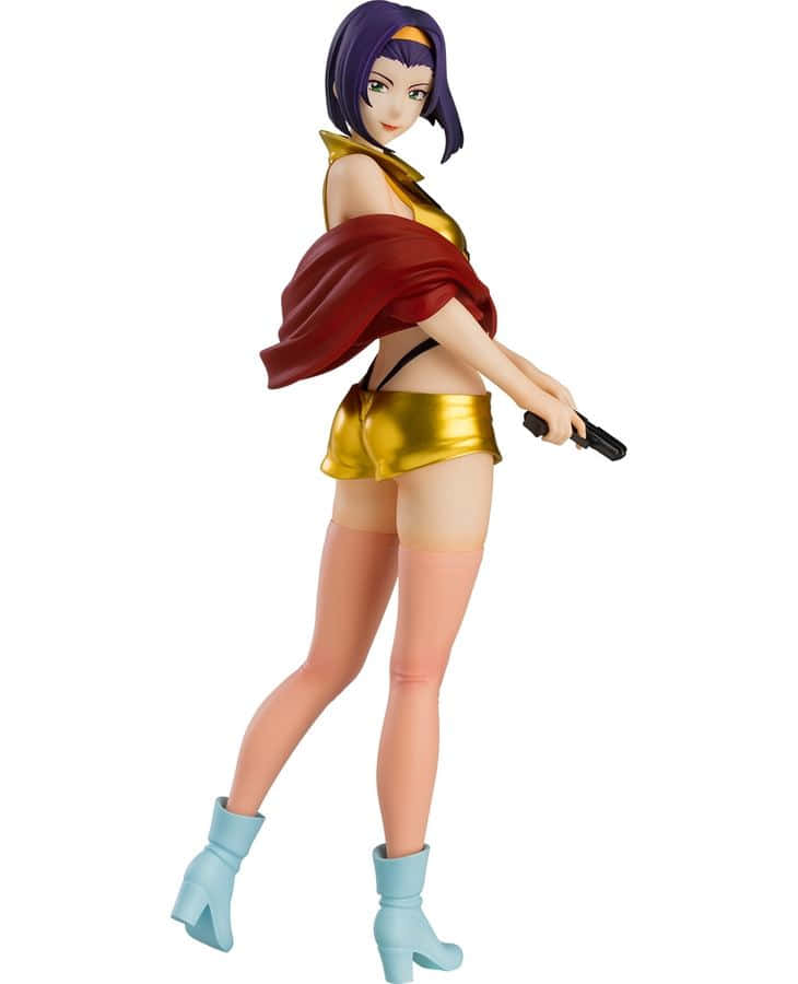 Faye Valentine Striking A Pose In The Vast Cosmos. Wallpaper