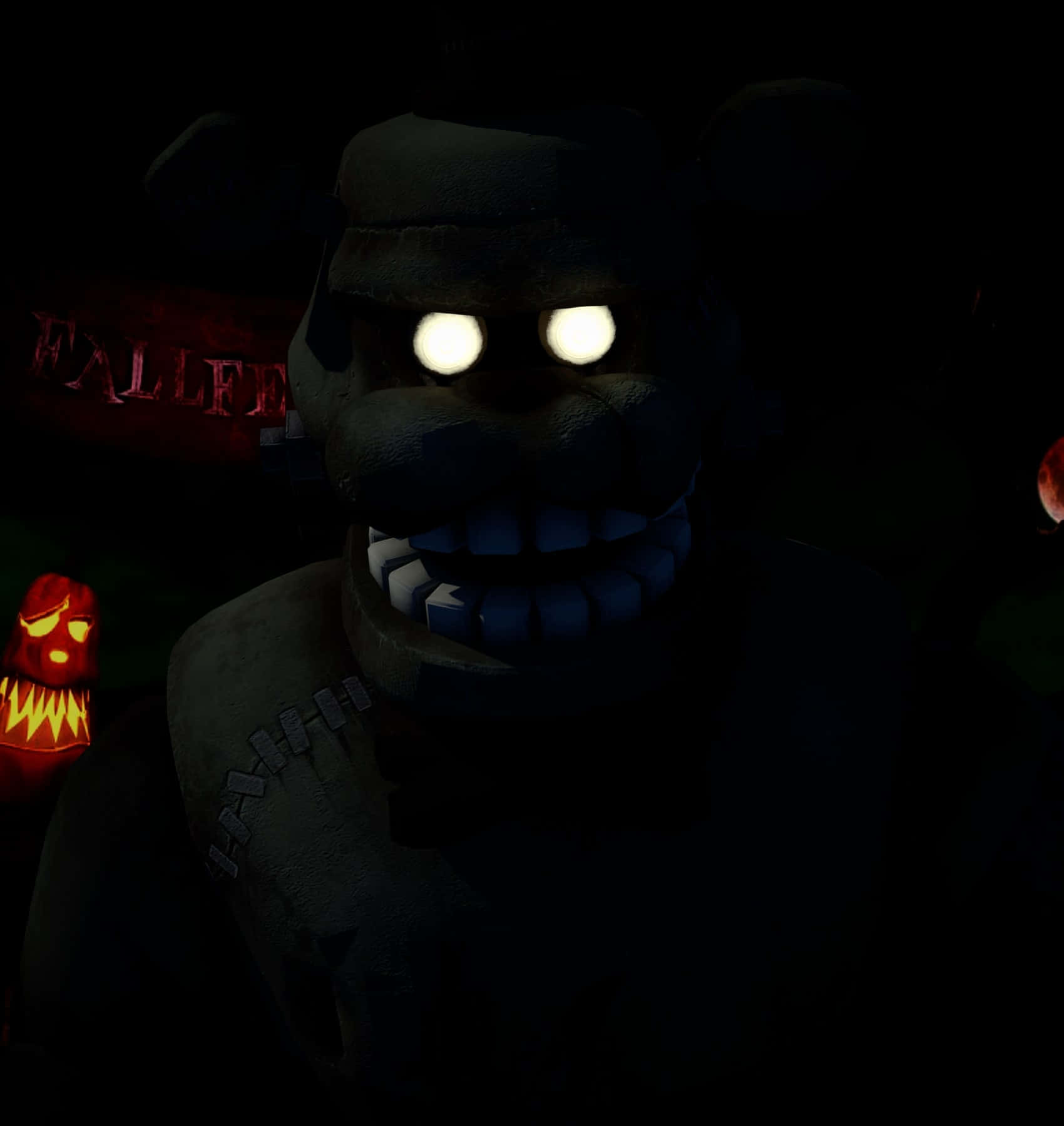 Fearsome Dreadbear Lurking In The Shadows Wallpaper