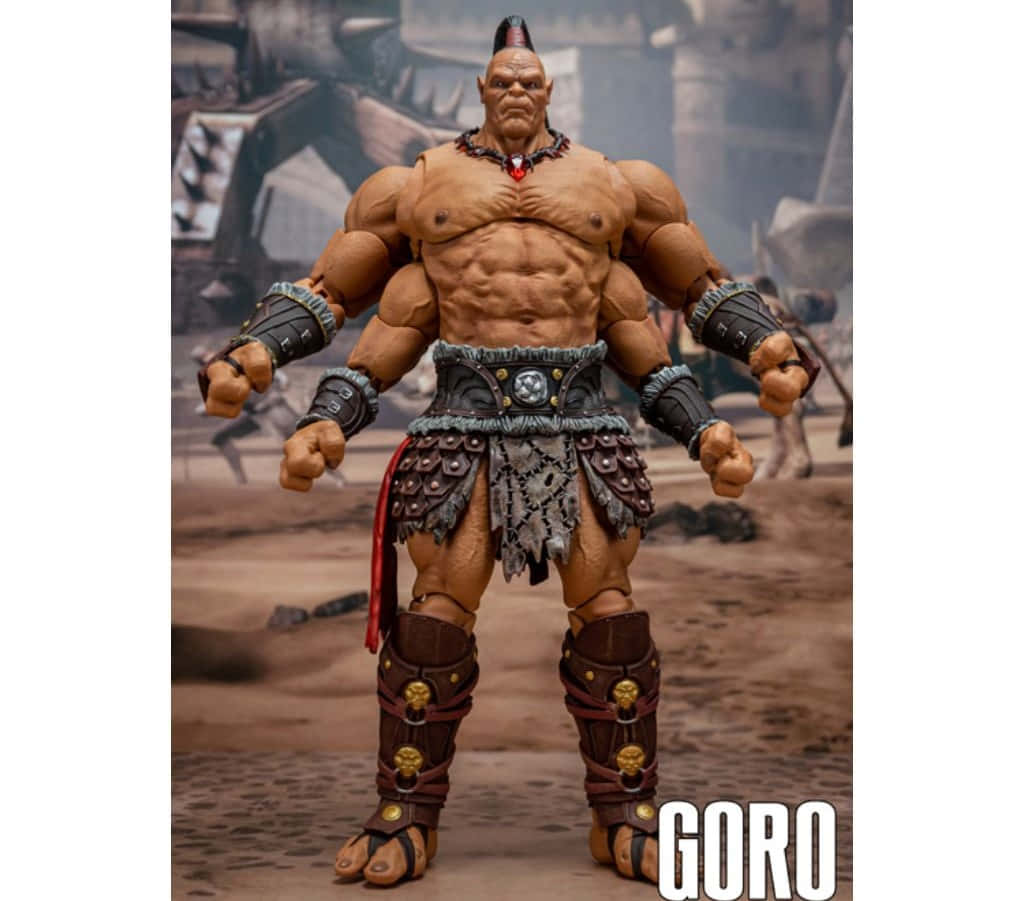 Fearsome Goro, The Four-armed Shokan Warrior From Mortal Kombat Wallpaper