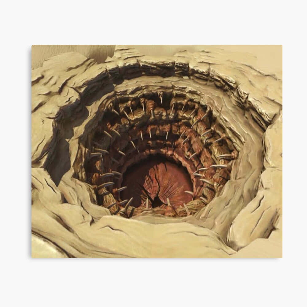 Fearsome Sarlacc In Its Pit Of Despair Wallpaper