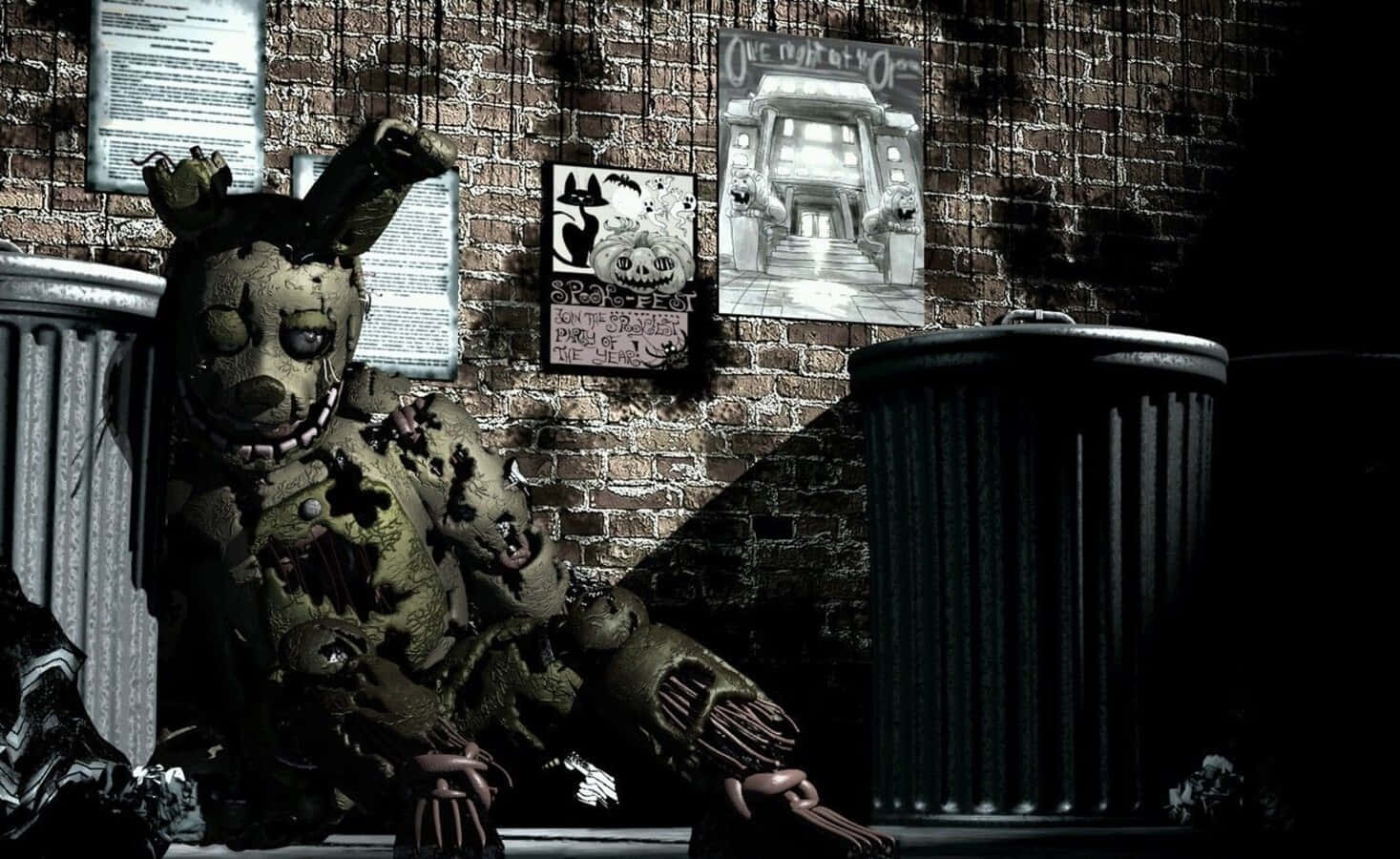 Fearsome Springtrap Awaits Wallpaper